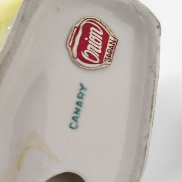 Vintage Orion Japan Porcelain Canary Bird Statue Figurine Mid Century Modern - Picture 7 of 9